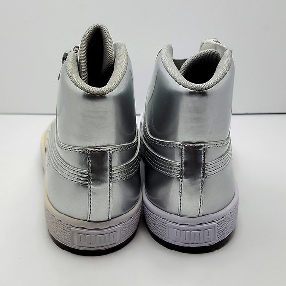 ⚡HP⚡PUMA | basket mid winter boots | silver | Wn's sz. 6 - Picture 4 of 8